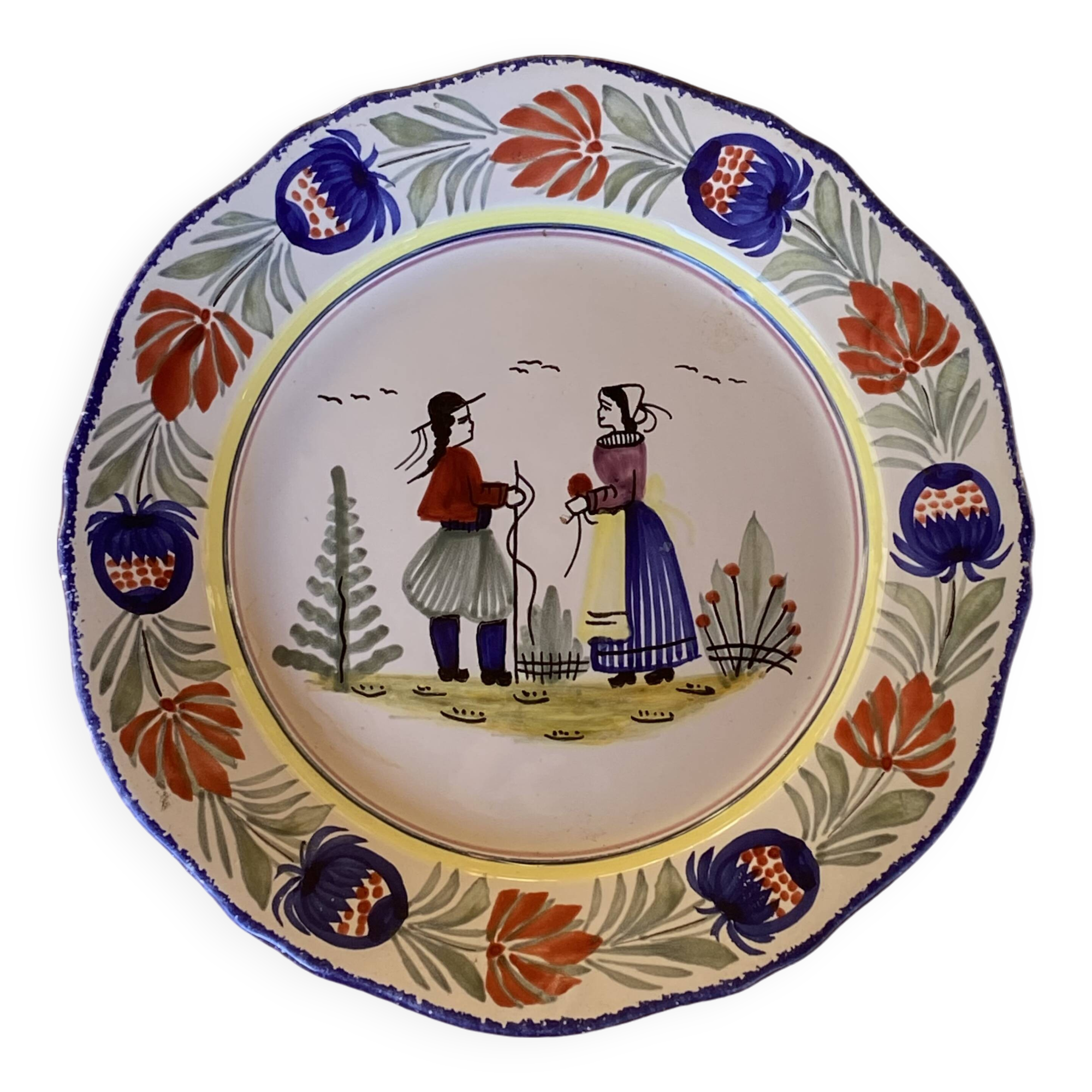 HB Quimper plate