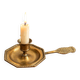 Vintage brass hand candle holder – Pineapple handle rat of the cellar