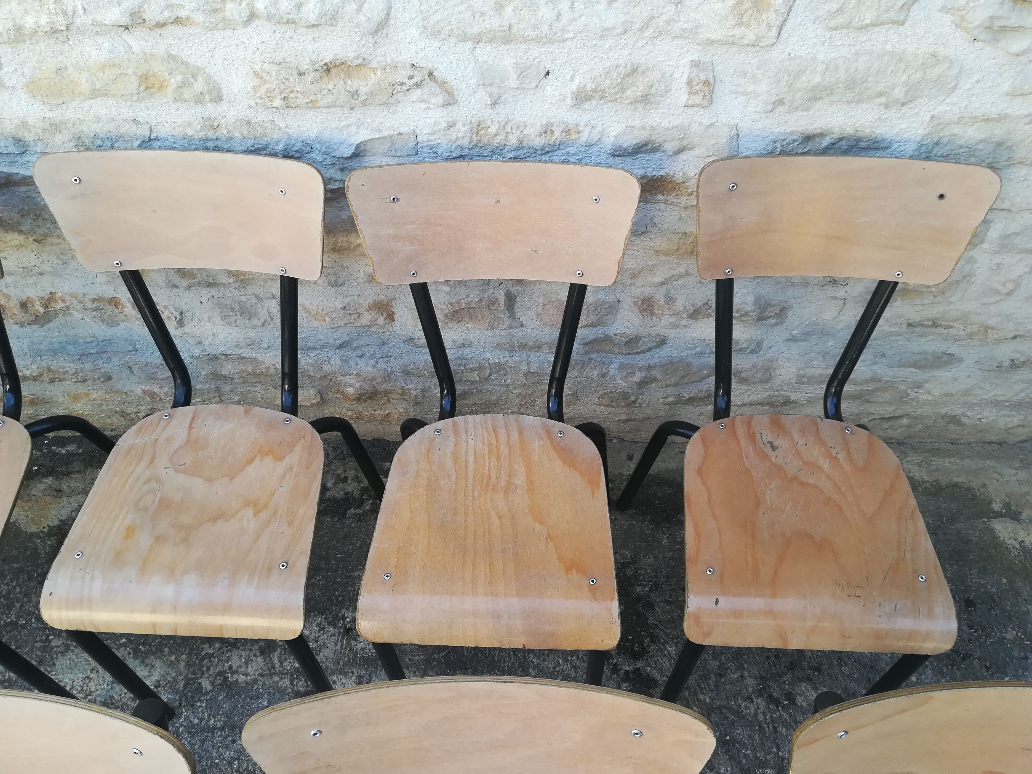 Vintage school chairs