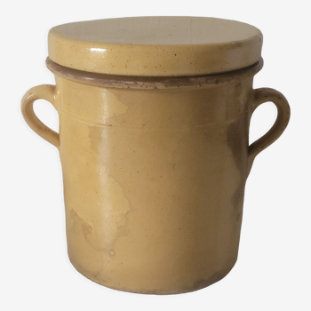 Terracotta pot with lid