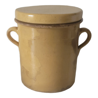 Terracotta pot with lid