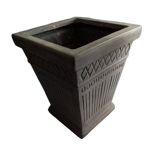 Square jardinière in Art Deco style in ceramic