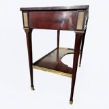 Console Table Writing Desk In Mahogany Louis XVI Style 20th Century Period