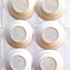 6 blue and white Badonvilliers dessert plates