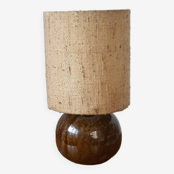 Enamelled stoneware lamp