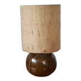 Enamelled stoneware lamp