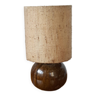 Enamelled stoneware lamp