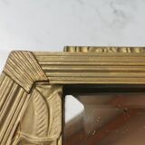 Large Art Deco mirror gilded wood  77x40cm