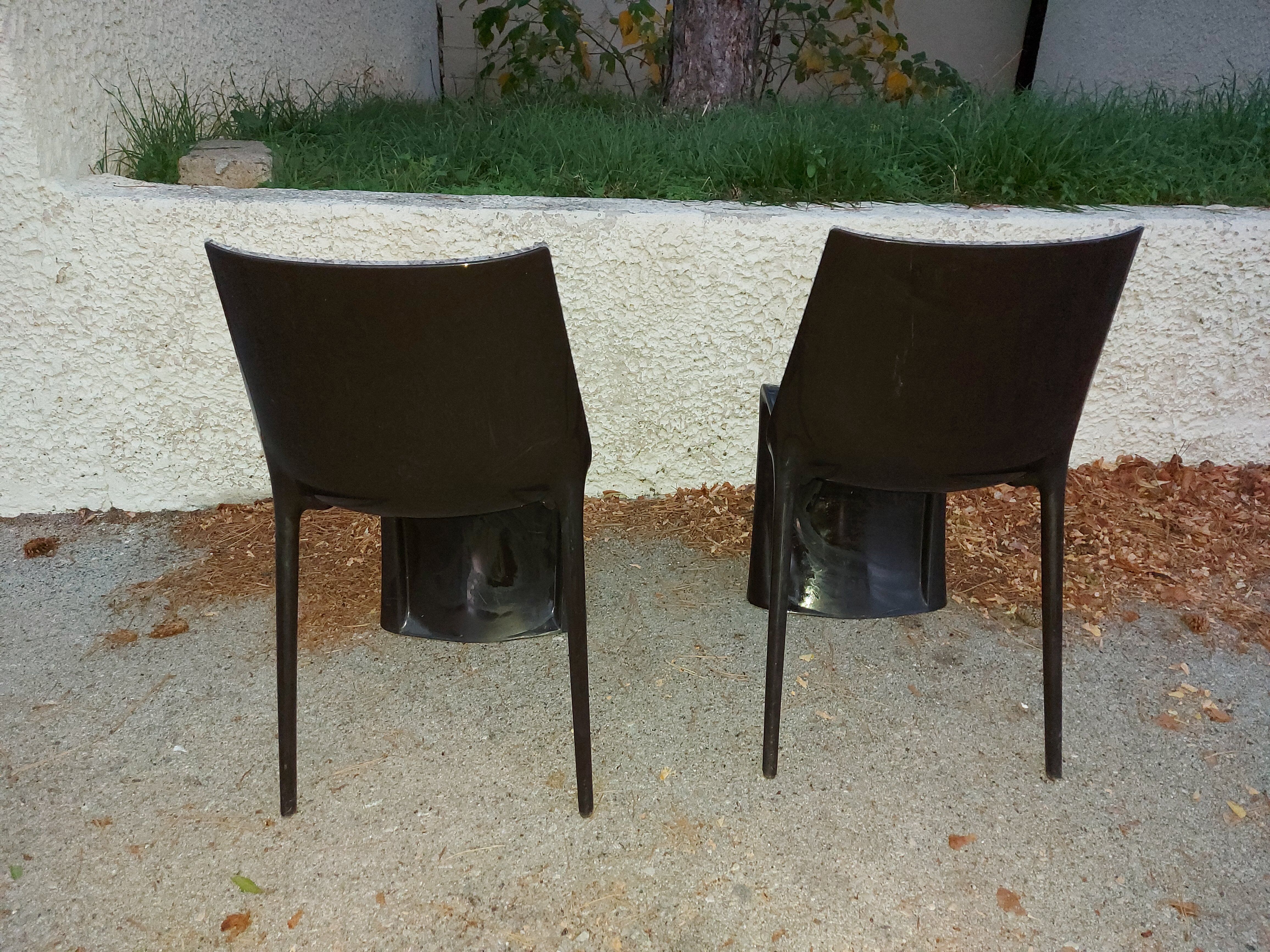 Two Italian design chairs Pedrali smart model