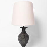Lampe en fer noirci néoclassique, années 1920.