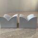 Trio of Arzberg Germany porcelain candle holders