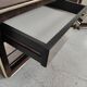 Paire de chevets miroir et cuir Ruf international, années 60/70