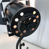 Vintage black projector lamp 1970 - 40 cm
