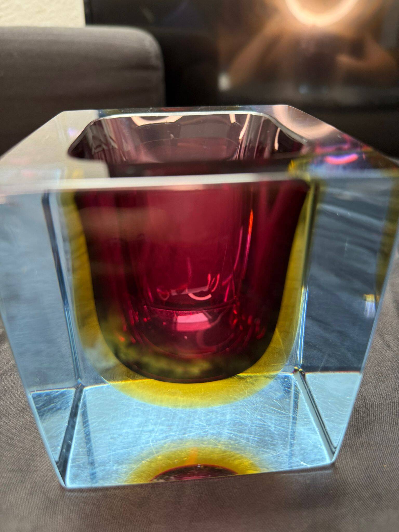 Objet en verre de Murano décoratif par Flavio Poli pour Seguso