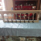 Coat rack wall hooks