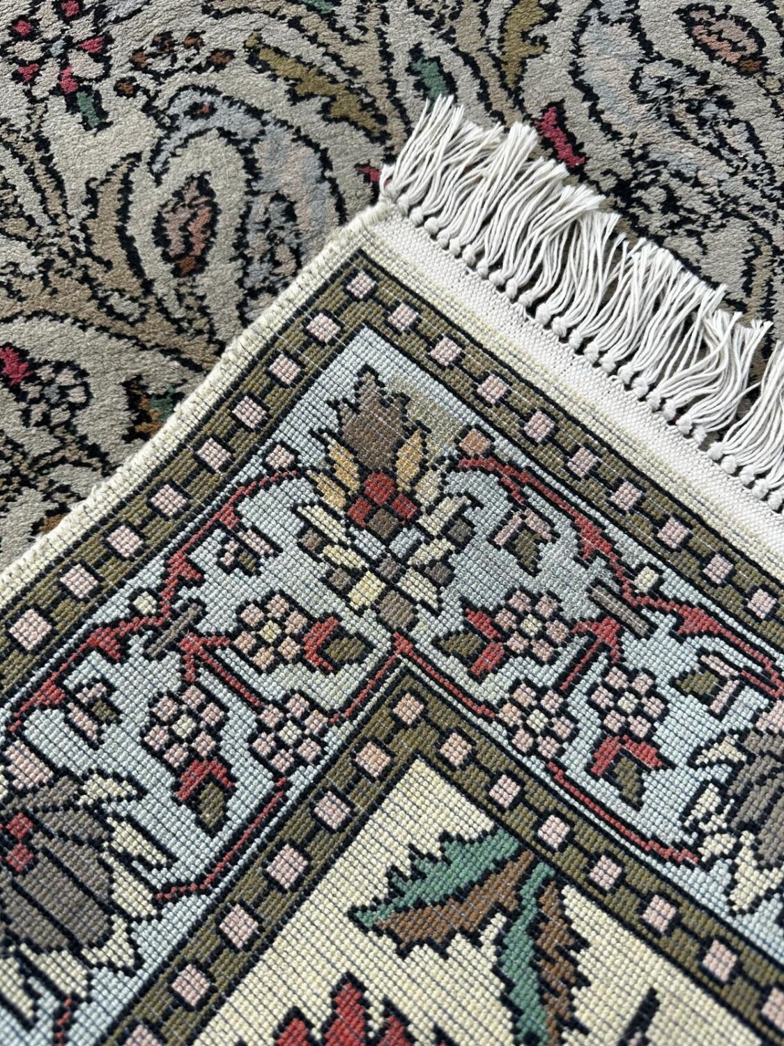 Turkish silk carpet