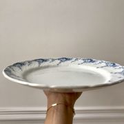 Round dish in Iron Earth K&G Lunéville model "Angèle" late 19th century