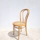 Curved wooden caned bistro chair ZPM