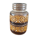 Vase West Germany mustard