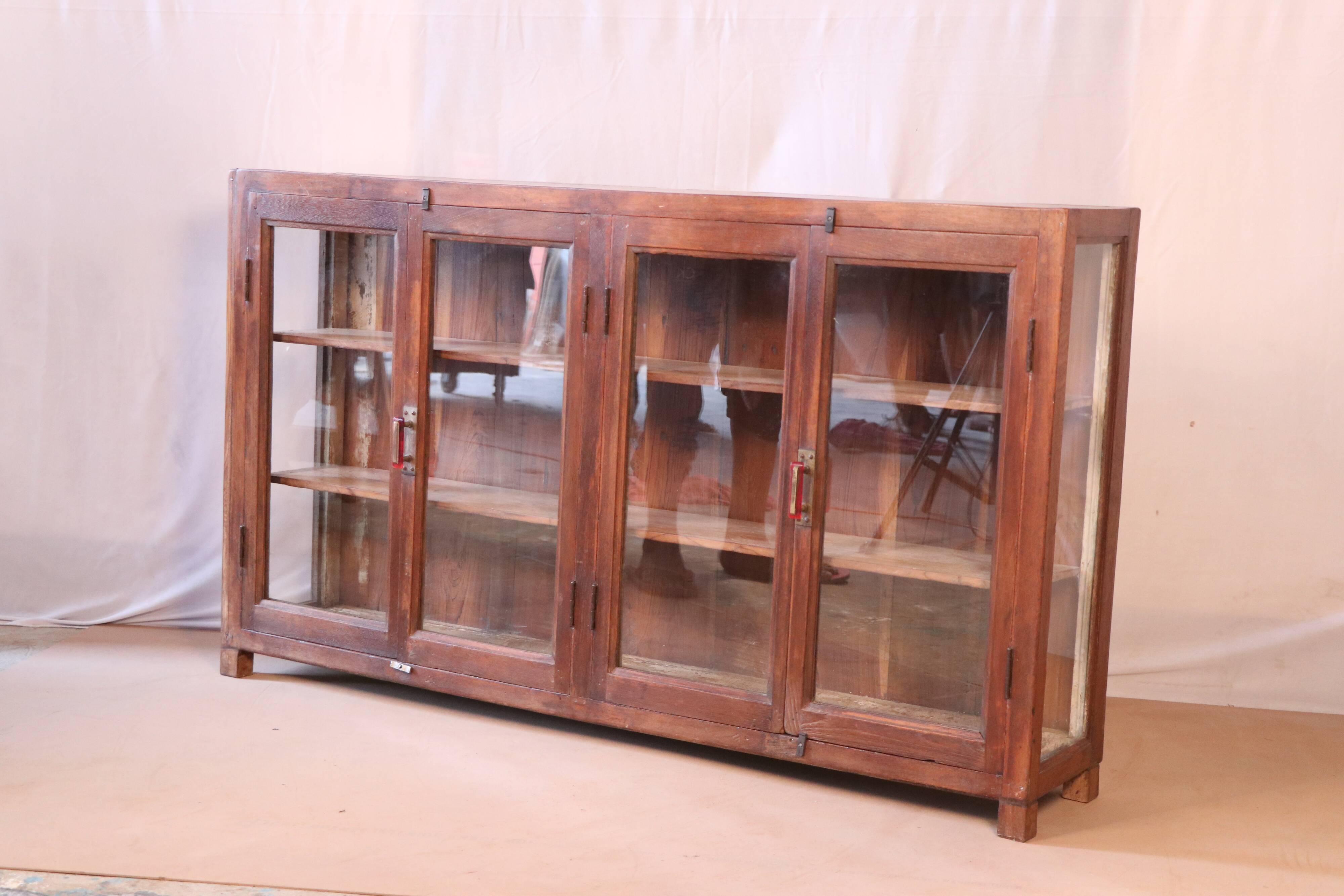 Old sideboard, burmese teak showcase