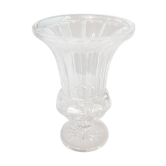 Cut crystal vase