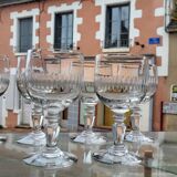 Set of 6 wine glasses XIXth
