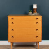 Retro honey teak 1960s avalon chest of drawers