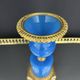 Médicis vase in blue opaline and gilded bronze