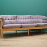 Lilac velour sofa, Danish design, 1970s, production: Denmark
