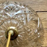 Vintage moulded glass pendant light - tableware collection -