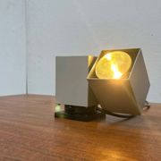 Mid-century minimalist cube wall table lamp 6015 by Kaiser, 1960