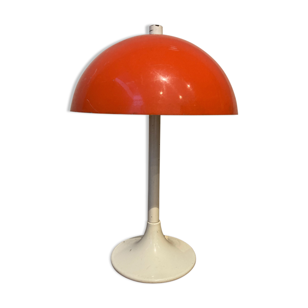 Vintage orange mushroom lamp | Selency