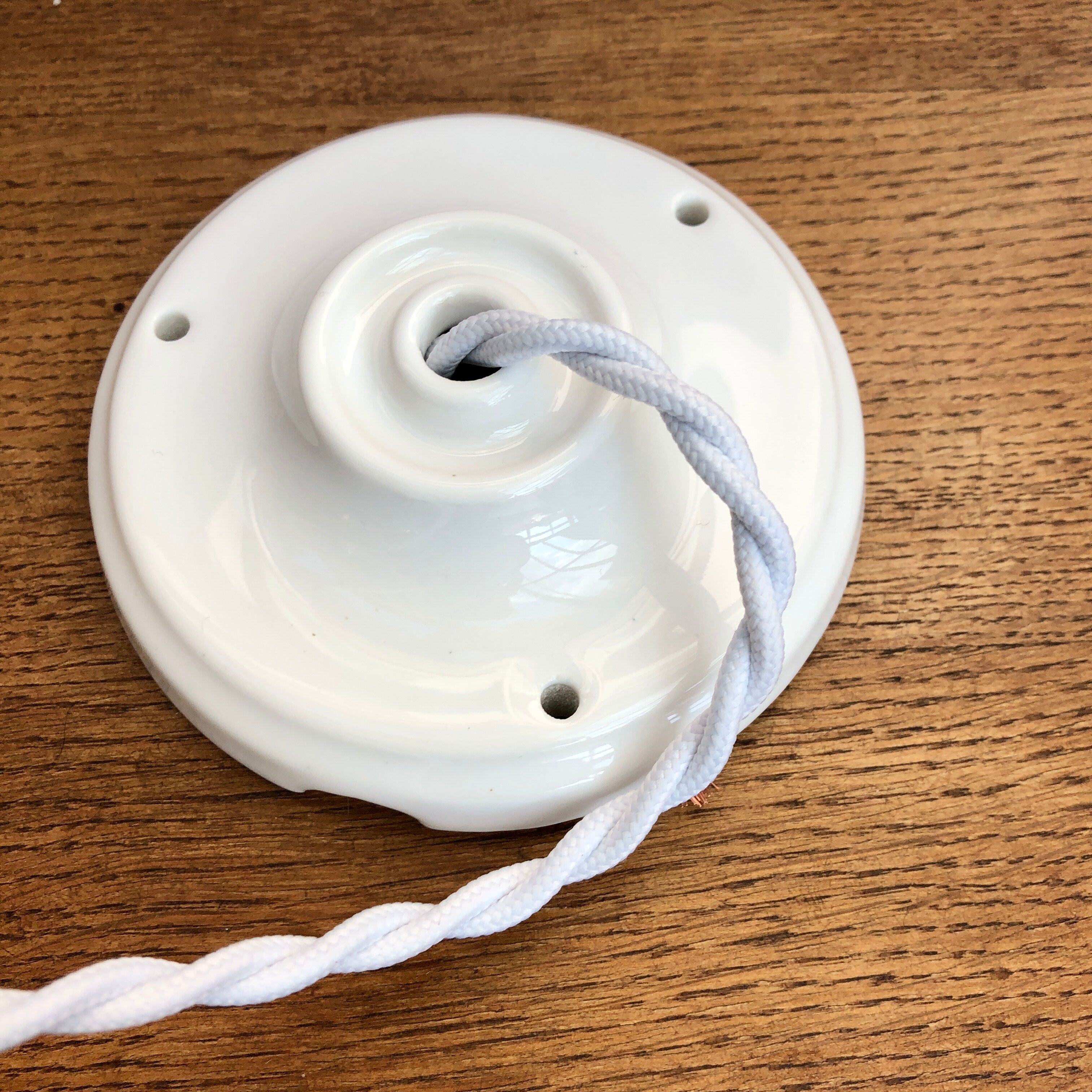 Suspension vintage lampshade in opaline mint