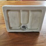 Table mirror with porcelain base for jewelry