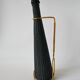 Black scoubidou bottle and brass support 1970