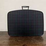 Tartan check suitcase