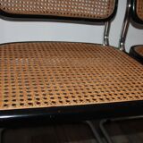 Lot of 4 chairs Marcel Breuer cesca B32