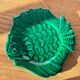 Vintage green fish plate lunetta vallauris