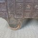 Old Vintage Indian Box on Wooden Wheels Early 20th S