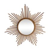 Sun diameter 64 cm rattan mirror