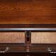 Vintage mahogany library in Art Deco style with two drawers.