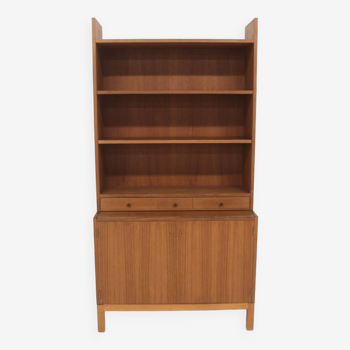 Scandinavian teak bookcase chest of drawers, Sweden, 1960