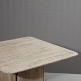 Low design side table in travertine, 1970s