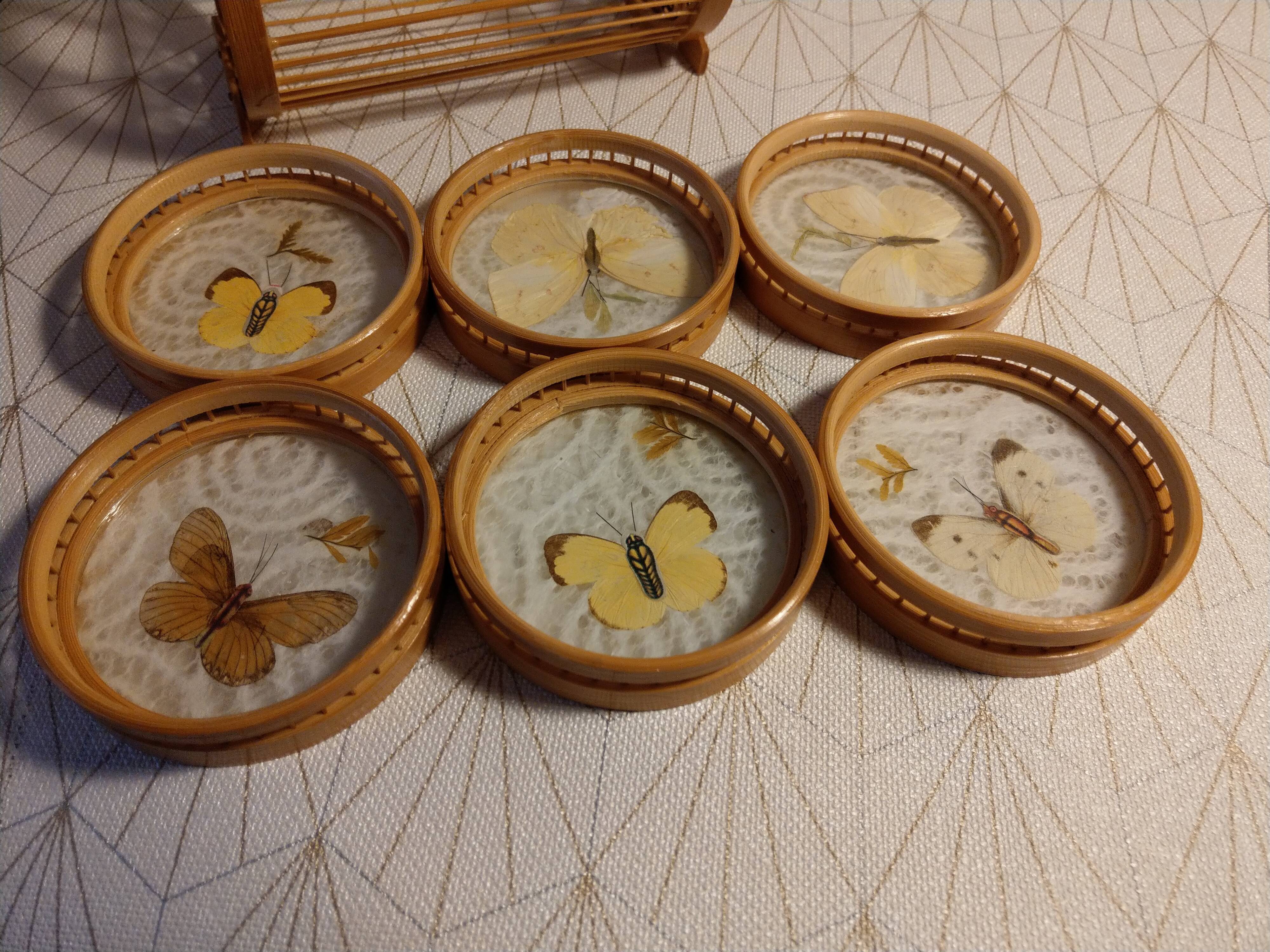 Butterfly glass underside