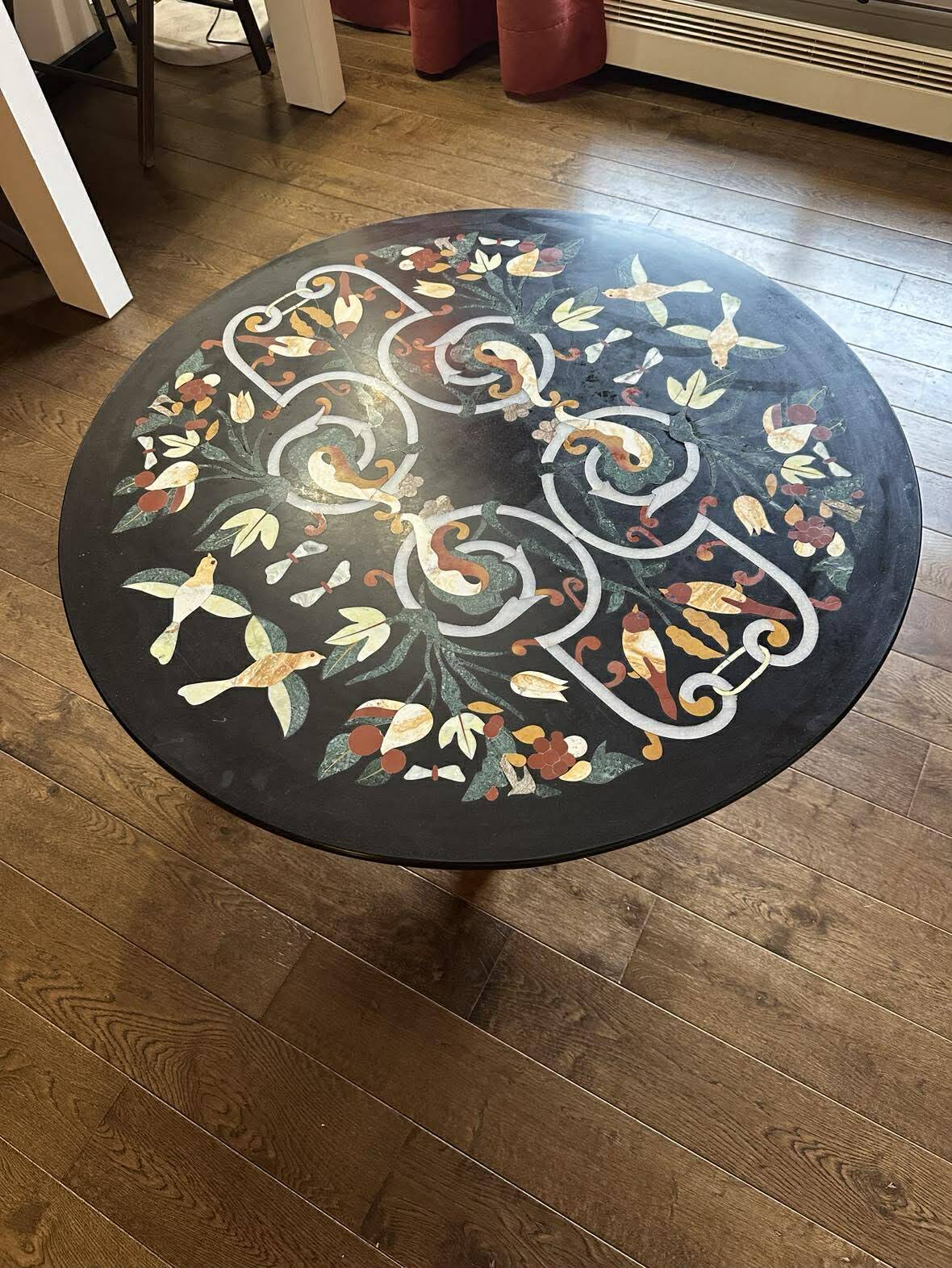 Marble Inlaid Coffee Table