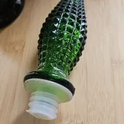 Grande bouteille de liqueur en verre vert Empoli avec bouchon flèche –
