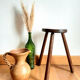 Tabouret tripode wabi sabi vers 1940