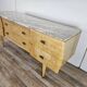 1950s maple chest of drawers with a marble top