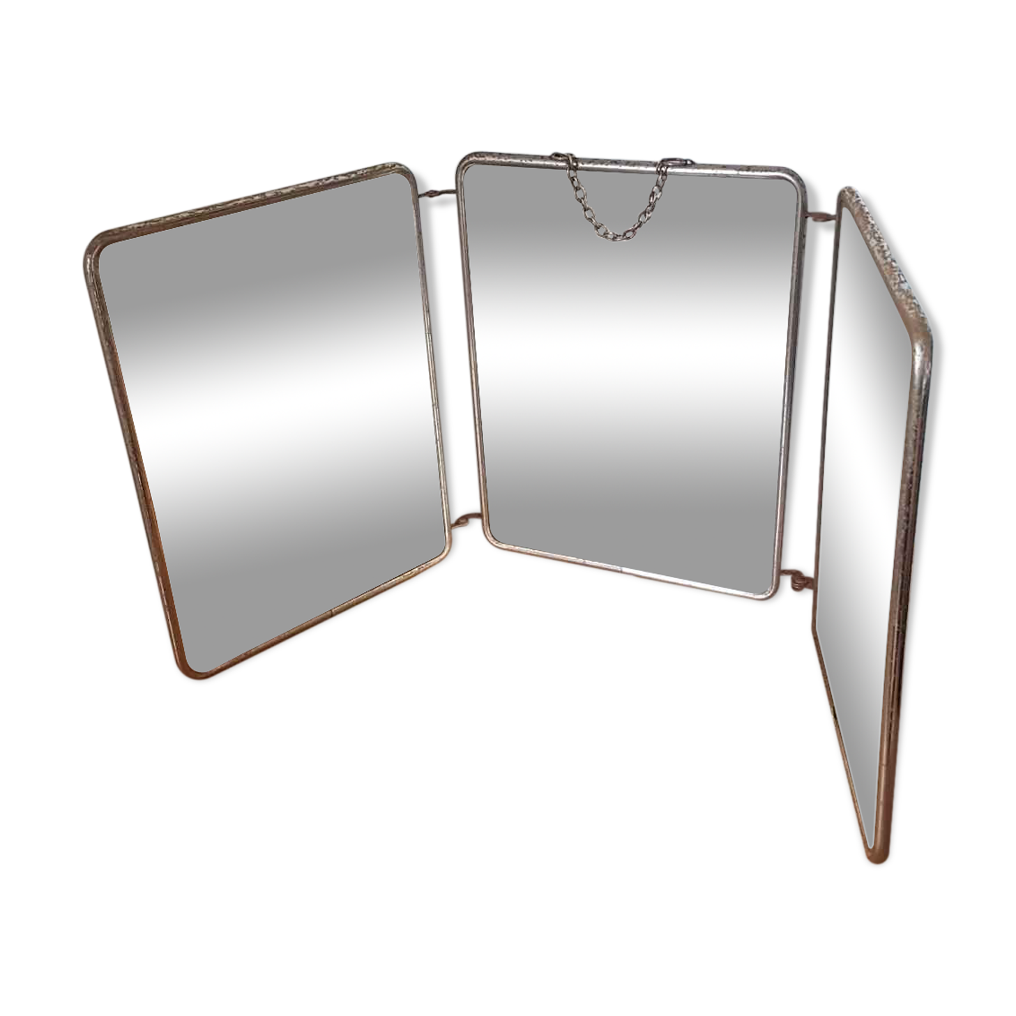 Barber 60 years triptych mirror 27x67cm