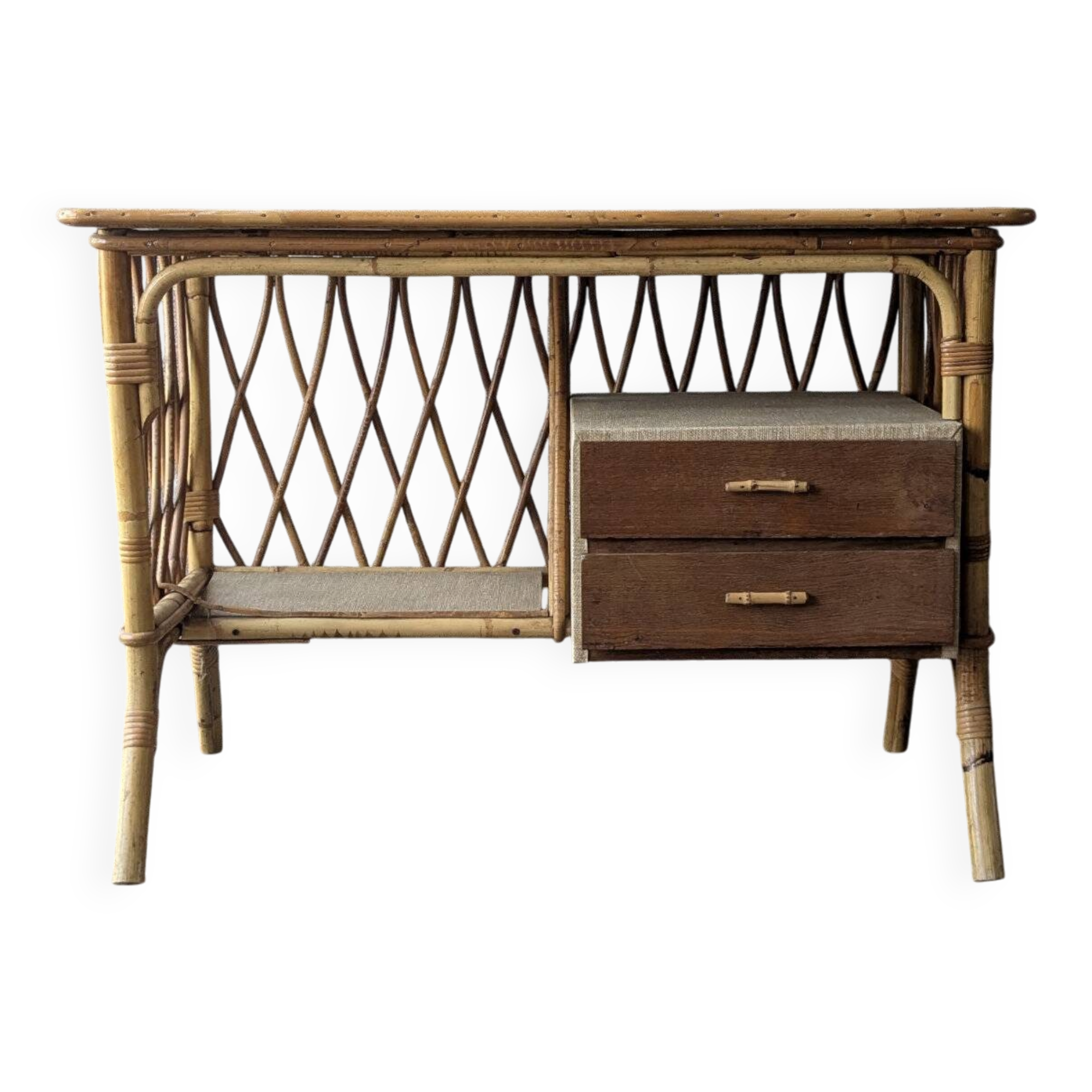 Rattan desk